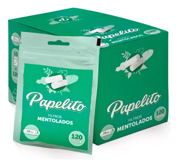 Filtro Cx Papelito Mentolado 10bag 6x15