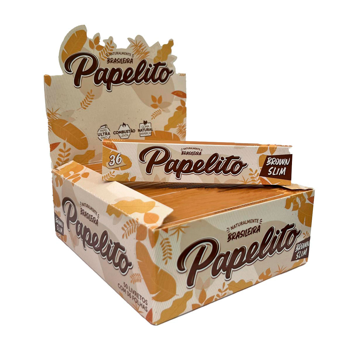 Seda Cx Papelito S/pt Ks Slim Nat S/d 50li / 36fl 108x36