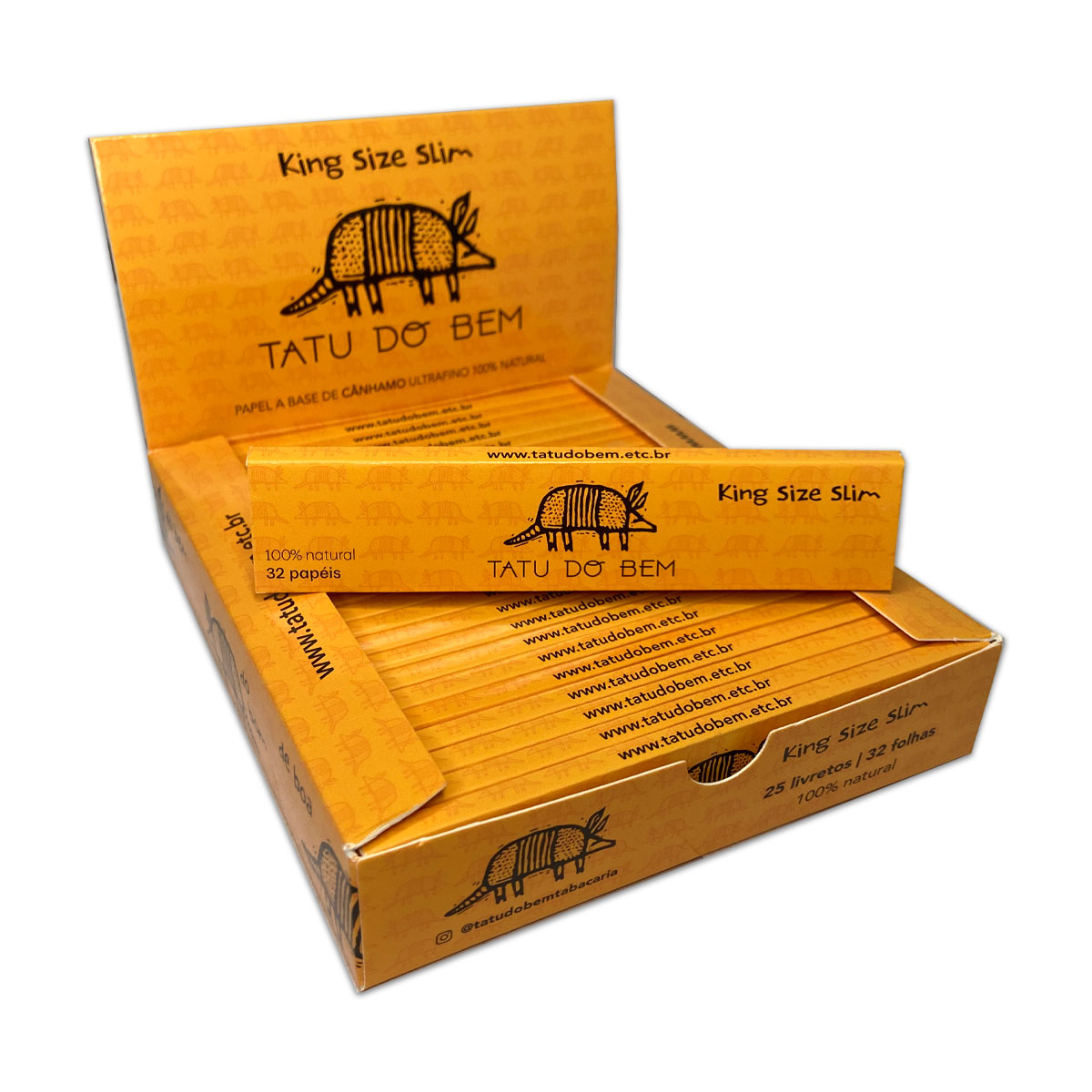 Seda Cx Tatu do Bem S/pt Ks Slim S/d 25li / 32fl 105x37