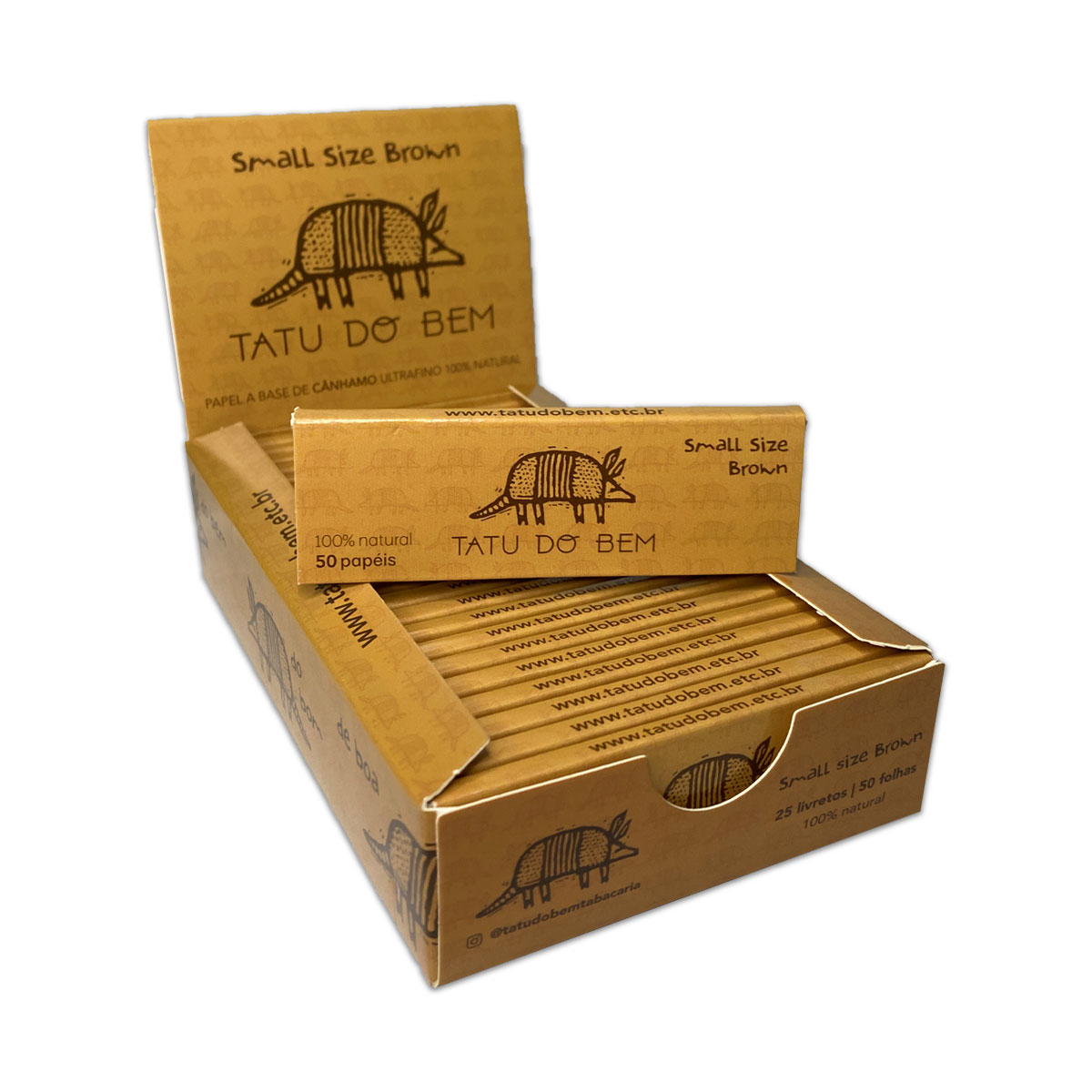 Seda Cx Tatu do Bem S/pt Ss Small Size Slim S/d 25li / 32fl 69x37